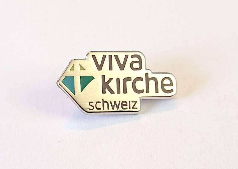 Knopf-Pin "Viva Kirche Schweiz"